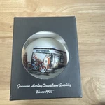 Harley Davidson 2008 Holiday Christmas North Pole Glass Ball Ornament 96992-09V. Fixed Price $14.99.