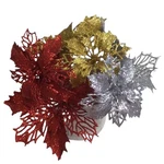 90 Piece Glitter Christmas Poinsettia Hanging Flowers Tree Decorations. Fixed Price $39.43.