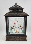 Northlight Musical Lighted Snowmen Cardinals Globe Christmas Lantern - 12". Fixed Price $44.00.