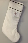 My Texas House Stocking Michelle White Christmas 20" Velvet Embroidered Trim. Fixed Price $13.99.