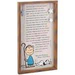 Hallmark Peanuts Charlie Brown Christmas Linus' Speech Wood Sign Art Religious. Fixed Price $99.99.
