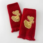 Christmas Angel Hand Towels Set 2 Gold Embroidered Appliqu Cotton Holiday. Fixed Price $8.99.