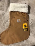 Nwt Carhartt Duck Canvas Khaki Brown Christmas Stocking. Fixed Price $38.00.
