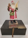 Regency Christmas Hinged Hook Stocking Holder Hanger 10" Santa W/ Tree & Toys. Fixed Price $14.99.