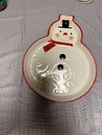 Hallmark Snowman Candy Cookie Dish Christmas Serving. Fixed Price $11.00.