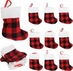 Iconikal 24-PACK Mini Christmas Stockings, 6-INCH, Red Buffalo Plaid.... Fixed Price $18.99.