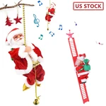 Climbing Santa Claus Electric Ladder Musical Moving Toy Christmas Ornament. Fixed Price $13.29.