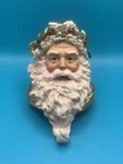 Department 56 Christmas Santa Gold Heavy Stocking Holder 4.5X4.5 Great Details. Fixed Price $20.00.