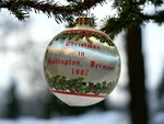 Bulb Vintage Christmas Burlington, Vermont 1987 Merry. Fixed Price $7.99.