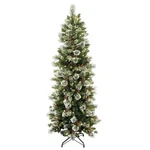 7.5 Ft. Pre-lit Wintry Pine Slim Tree With Clear Lights, Plug-in. Fixed Price $308.99.