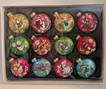 Kurt Adler Glass Ball Christmas Ornaments, Days Of (12-PIECE) 2.5". Fixed Price $55.00.