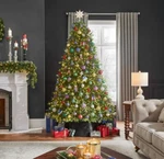 Home Decorators Collection 7.5 Ft. Elegant Grand Fir Pre-lit Tree W/timer New. Fixed Price $699.99.