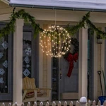 Metal Hanging Sphere Ball Led Fairy String Lights Christmas Outdoor Xmas Tree. Fixed Price $27.99.