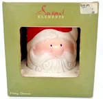 Seasonal Elements Holiday Illuminator Santa Ceramic Candle Christmas. Fixed Price $19.00.