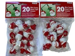 Blow Mold 40 Santa Head Bulb Covers For Miniature Lights Plastic Vtg. Fixed Price $34.99.