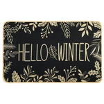 Hello Winter Welcome Doormat, Christmas Black Outdoor Rug Lea.... Fixed Price $19.86.