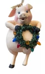 Gallerie Ii Pig Christmas Ornament Resin Wreath Holiday Lights Vintage 1990S. Fixed Price $15.29.