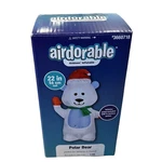 Gemmy Christmas Polar Bear Tabletop Decor Airdorable Inflatable 22" Usb Nib. Fixed Price $21.99.