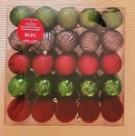 Nib Ashland Christmas Glittered Ornaments 2.2 In 50 Pieces Shatterproof - Sealed. Fixed Price $15.50.