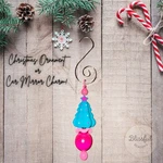 Handmade Pink Christmas Tree Car Mirror Charm Ornament Cute Holiday Gift. Fixed Price $8.00.