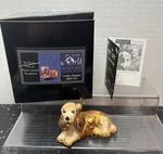 Joy To The World Cocker Spaniel Dog Polish Glass Ornament Betty White Pet Set. Fixed Price $19.95.