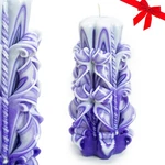 Large Carved - Home Decor Candle, Gift For Christmas, Thanksgiving. Fixed Price $52.00.