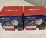 2 Showlights Super Projector Display Remote Home Outdoor Christmas Decor. Fixed Price $44.25.
