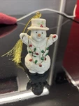 Lenox Snowman With String Lights Figurine Annualornament Christmas. Fixed Price $49.99.