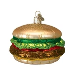 Old World Christmas Ornaments: Cheeseburger Glass Blown. Fixed Price $25.99.