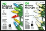 Home Accents Led Holiday Christmas 100 Warm White Multicolor Mini Lights. Fixed Price $9.95.