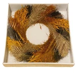 Ikea Dryed Wheat Grass Autumn Fall Harvest Indoor Covered Wreath. Fixed Price $54.99.