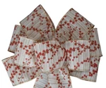 Berry Glitter On Linen Wreath Bow Christmas, Holiday, Wired, Several Sizes. Fixed Price $14.99.