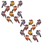 Banberry Designs Songbird Clip Ornaments Set Of 20 Birds - Artificial Bird.... Fixed Price $45.04.