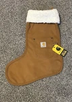 Carhartt Duck Canvas Khaki Brown Christmas Stocking Nwt. Fixed Price $34.95.