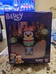 Gemmy Bluey Christmas Inflatable 5 Ft Lighted Holiday Decor Outdoor/indoor. Fixed Price $28.00.