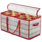 Zober Christmas Storage Box - Stores 128 Ornaments, Red. Fixed Price $42.99.