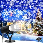 Snowflake Christmas Projector Lights Outdoor, 2025 Upgraded Double Head, 360. Fixed Price $29.87.