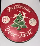 Vintage Green National Deco-twist Garland Crimped Metal Ribbon Tinsel. Fixed Price $28.00.