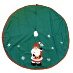 Trimmery Green Felt Santa Claus Snowflake Christmas Tree Skirt Xmas Holiday. Fixed Price $29.99.