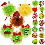 Syhood 24 Pcs Lime Green Furry Christmas Ball Tree Ornaments Decoration Set W.... Fixed Price $24.92.