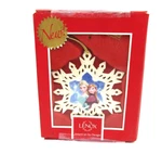 Lenox Disney Frozen Snowflake Ornament Anna & Elsa 4" Iridescent Bone China Read. Fixed Price $24.99.