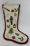 Embroidered Nutcracker Christmas Stocking 26" X 9" New Ganz Midwest Gifts. Fixed Price $24.99.