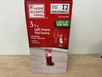Home Accents Holiday 3.5 Ft Led Hanging Plaid Stocking Inflatable. Fixed Price $23.99.