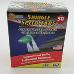Shingle Speed Tab, Commercial Grade Christmas Led Or Incandescent Lights 50 Cnt. Fixed Price $14.99.