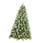 Artificial 7FT Christmas Tree Full-bodied Pvc Hinged Design With 82 Pine Cones. Fixed Price $304.86.