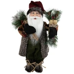 16" Country Rustic Santa Claus With Present Christmas Figure. Fixed Price $44.09.