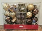 Trim Home 58 Ct Foam Ball Ornaments Bronze Brown And Gold. Fixed Price $24.95.