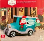 New 8 Ft Christmas Santa Claus Delivery Truck Tree Penguin Inflatable By Gemmy. Fixed Price $109.99.