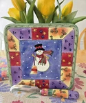 Sango Sweet Shoppe Christmas Cheese Tray Plate Knife Sue Zipkin Snowman Box. Fixed Price $14.75.