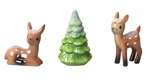 Wondershop 3PC Retro Ceramic Deer Tree Christmas Figurine Set Mantel Table. Fixed Price $24.90.